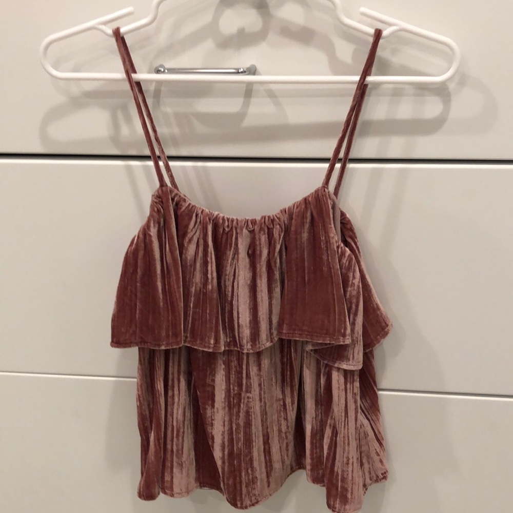 Madewell velvet tank top
